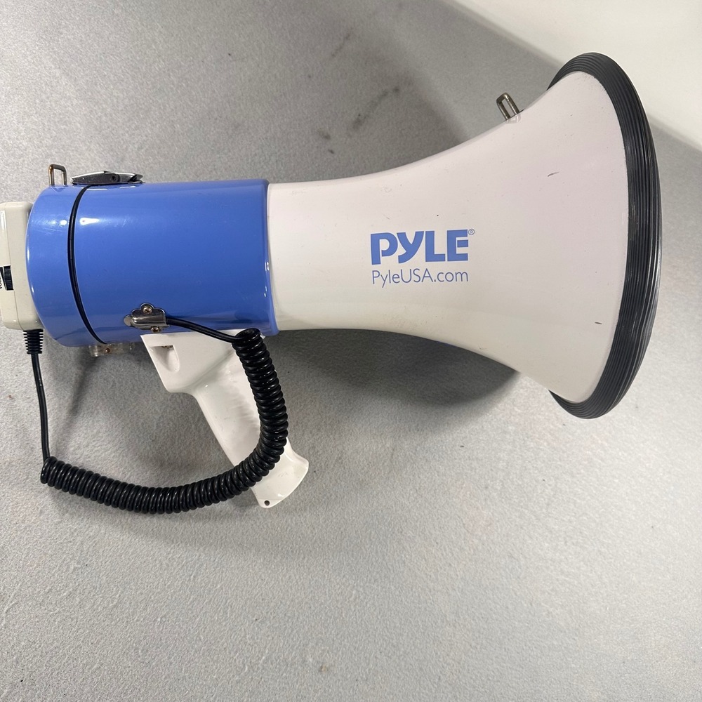 Pyle PMP50 Megaphone Speaker w/ Handheld Microphone Siren & Volume Control